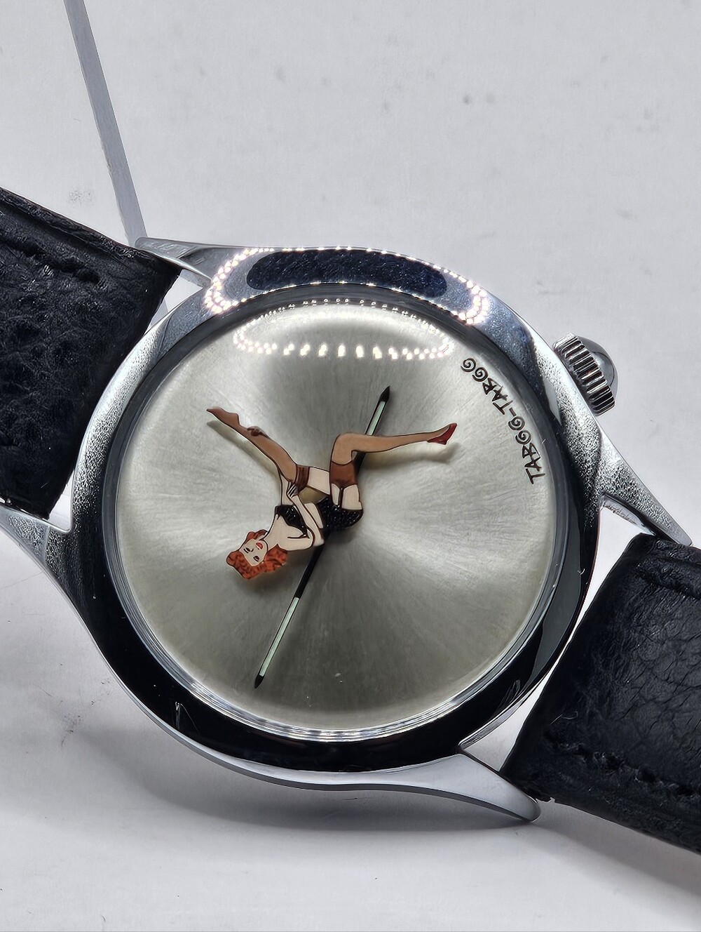 Taboo Taboo Kolector's JC Mareschal Pin Up Girl Besancon France 17 Jewel Watch